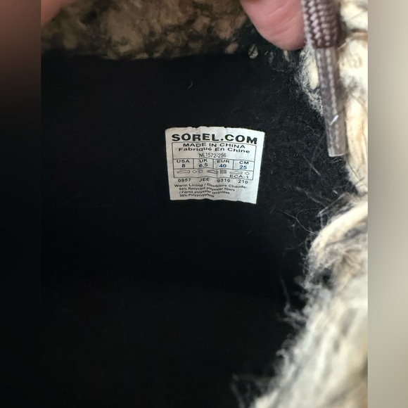 Sorel Cate the Great Tall Fur Lined Leather Suede Waterproof  Boots sz 8 - Picture 6 of 6